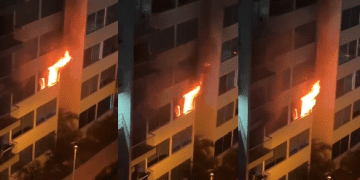Emergencia por incendio en conjunto multifamiliar de Miramar