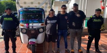Cayeron tres presuntos delincuentes que habían hurtado un motocarro en Polonuevo