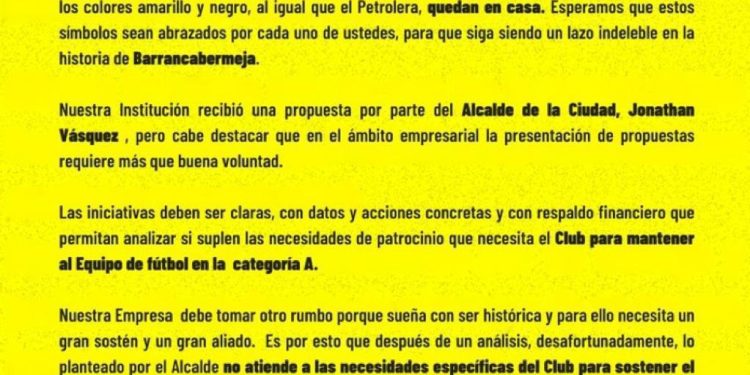Oficial: Alianza Petrolera jugará como local en Valledupar