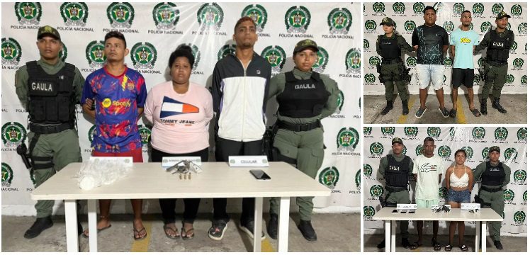 Gaula de la Policía en ofensiva contra la extorsión en Barranquilla y Soledad capturan a 7 presuntos delincuentes