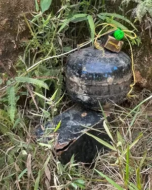 Ejército Nacional destruye tres artefactos explosivos sobre una vía en el sur de Bolívar
