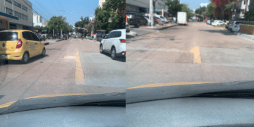Quejas por mal reparcheo de huecos en calle 70 con 53, al norte de Barranquilla