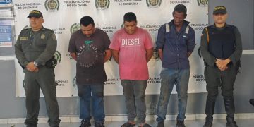 Tres personas capturadas en flagrancia en el municipio de Galapa