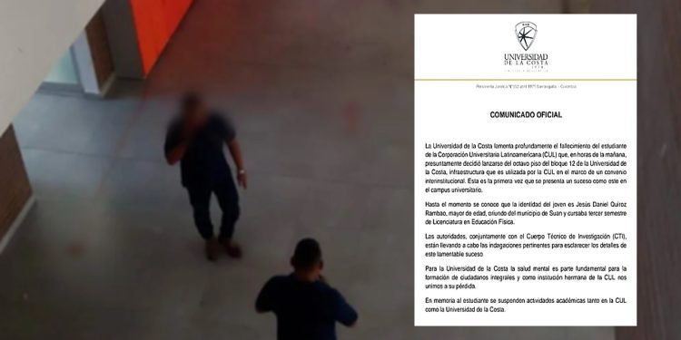 Universidad de la Costa lamenta muerte de estudiante: “Era de Suan y estudiaba Educación Física”