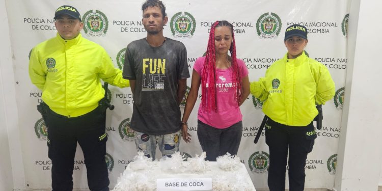 Dos personas capturadas por tráfico de estupefacientes en el barrio Mesolandia de Malambo