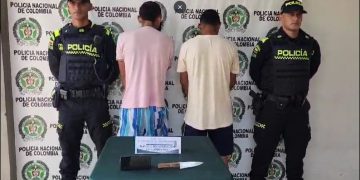 A la cárcel dos sujetos que a pie y con cuchillo de cocina asaltaron a una persona en Magangué