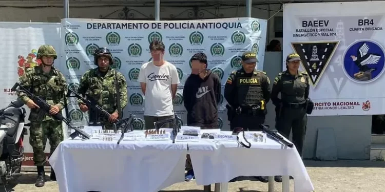 En el oriente antioqueño capturaron a dos sujetos pertenecientes a la Subestructura Carlos Mauricio García, del Clan del Golfo