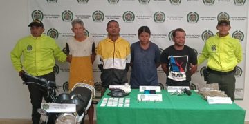 Capturan a 4 personas e incautan 747 gramos de base de coca y 969 de marihuana en Sabanagrande