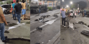 Accidente entre carro particular y buseta en la 46: varios lesionados
