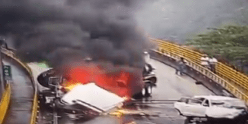 Fuerte accidente en la vía Bogotá – Villavicencio dejó seis heridos
