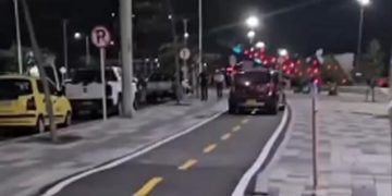 Secretaría de Tránsito impondrá multa al conductor que subió al andén en El Malecón de Barranquilla