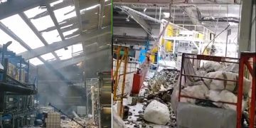 Cuerpo de Bomberos atiende explosión en bodegas de Cannon en Barranquilla