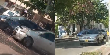 Carros particulares chocaron en la calle 72: no hubo heridos