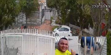 En video de seguridad quedó el asesinato de los dos hombres en el barrio Santa Ana de Barranquilla
