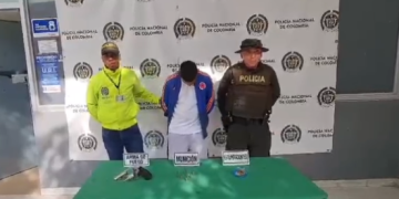 Policía lo captura en Caribe Verde por porte ilegal de armas de fuego 