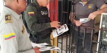 Gaula de Barranquilla realizó jornada antiextorsión con comerciantes de Malambo