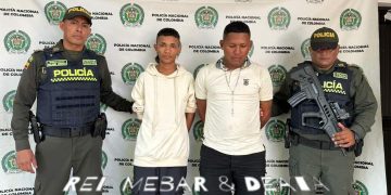 Capturados en flagrancia en Sabanagrande cuando extorsionaban a un comerciante