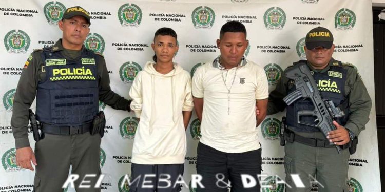 Capturados en flagrancia en Sabanagrande cuando extorsionaban a un comerciante