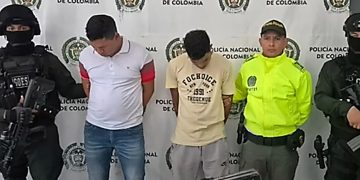 “Estos fueron los capturados en casa del barrio La Esmeralda, donde guardaban armas de fuego” Policía Mebar