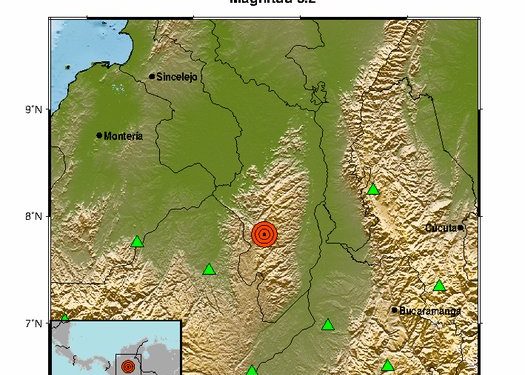 Temblor de 3,2 de magnitud se sintió en Santa Rosa del Sur, Bolívar