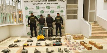 Policía de Cartagena desarticuló banda dedicada al hurto de herramientas industriales