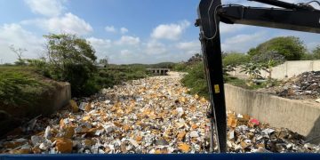 Trampa de arroyo León impide contaminación de ciénaga de Mallorquín: Cuatro mil toneladas de basura retiradas