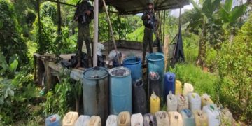 Destruidos 10 laboratorios para el procesamiento de estupefacientes en Cauca y Chocó