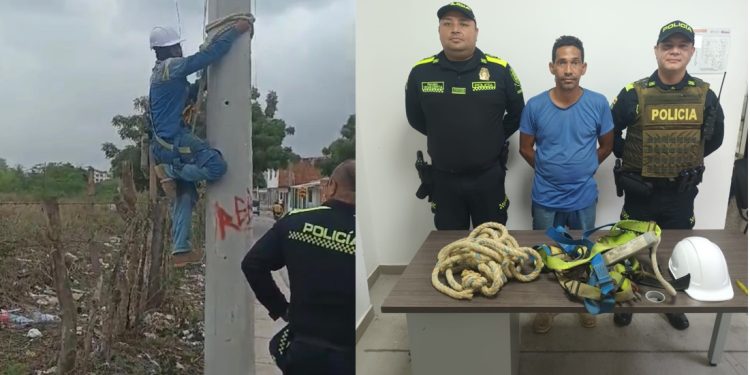 En el barrio Altos de la Metro fue sorprendido manipulando las redes eléctricas en Soledad