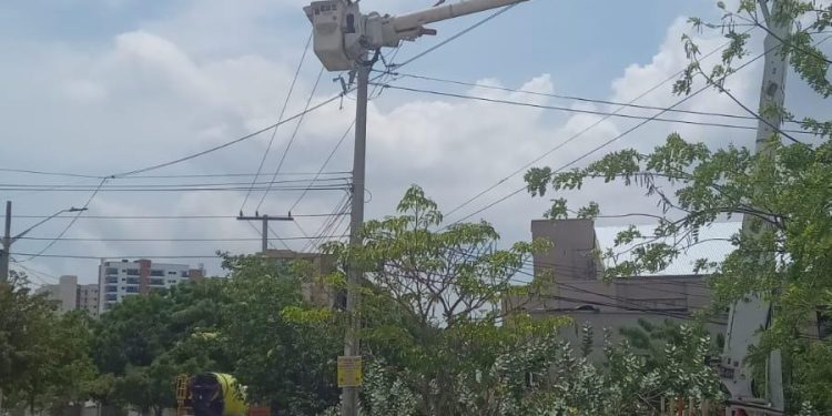 Este jueves estarán sin servicio de energía estos sectores de Barranquilla