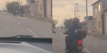 Video: delincuentes atracaron a motociclista en el Corredor Portuario