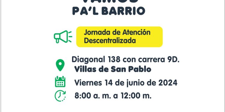 ‘Vamos Pa’l Barrio’ estará en Villas de San Pablo con amplia oferta distrital y servicios para celebrar a los papás