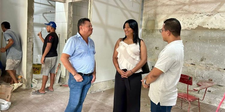 Alcaldesa de Malambo confirma que obras del comedor escolar de Mesolandia avanzan en un 80%