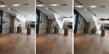 Desplome parcial del cielo raso en el Edificio Atlantic al norte de Barranquilla