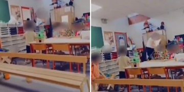 Conmoción y repudio por captura de profesora golpeando a niña de tres años