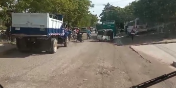 Mal estado de la vía genera caos y accidentes en Murillo, a la altura del barrio El Manantial