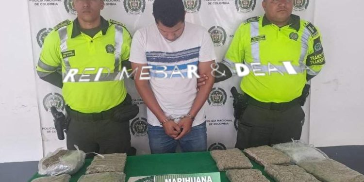 Lo capturan en Baranoa con más de 5.300 gramos de marihuana