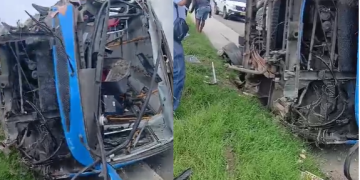 Se volcó bus en la Circunvalar de la Prosperidad: siete heridos