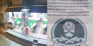 Extorsión en Soledad: llegaron en moto al local, dejaron panfleto y se fueron como si nada