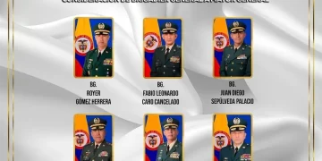 Seis brigadieres generales han sido considerados para ascender al grado de Mayor General del Ejército Nacional