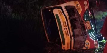 Accidente de buseta en Sabanalarga deja un herido