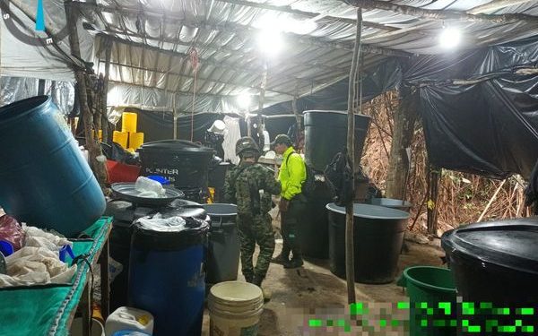 Ubicado laboratorio con capacidad para producir más de 4 toneladas de clorhidrato de cocaína en Ocaña, Norte de Santander