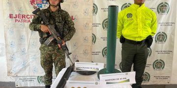 Policía y Ejército logran el hallazgo de material de guerra en el sur de Bolívar