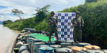 Armada incauta 7.150 galones de combustibles destinados a la producción de estupefacientes en Sucre