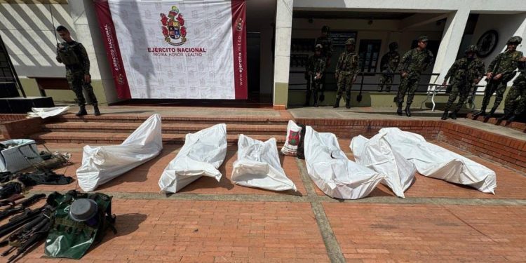Seis guerrilleros del ELN abatidos en operación militar en Arauca, cuatro capturados