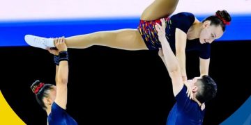 Flexibilidad y ejecución, la gimnasia aeróbica colombiana en Ayacucho 2024