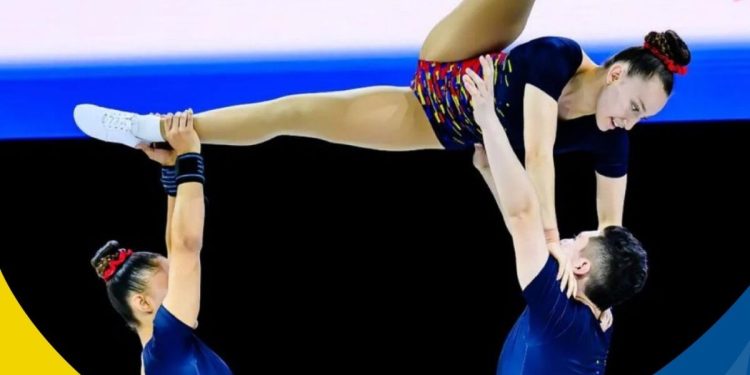 Flexibilidad y ejecución, la gimnasia aeróbica colombiana en Ayacucho 2024