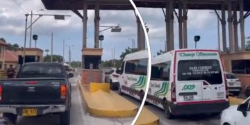 Bloqueo en la vía Cartagena por falta de energía en Puerto Caimán