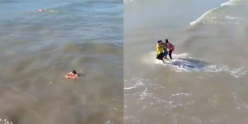 Tres jóvenes fueron rescatados de milagro en Puerto Colombia