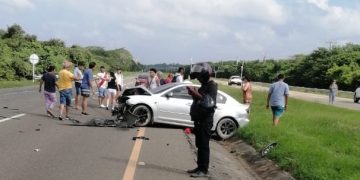 Accidente de tránsito en la Vía al Mar deja personas lesionadas