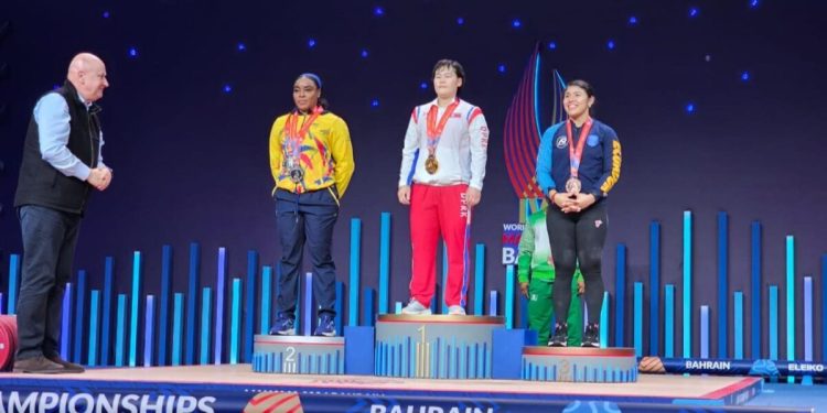 Miyareth Mendoza, subcampeona mundial de los 76 kilogramos